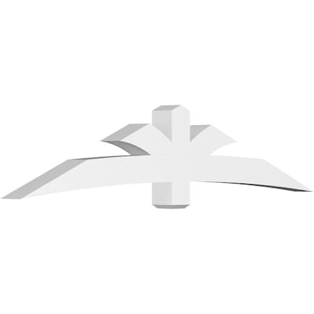 Ekena Millwork Davenport Architectural Grade PVC Gable Bracket, 96"W x 20"H x 6"D x 6"F, 5/12 Pitch GBP096X20X0606DAV00
